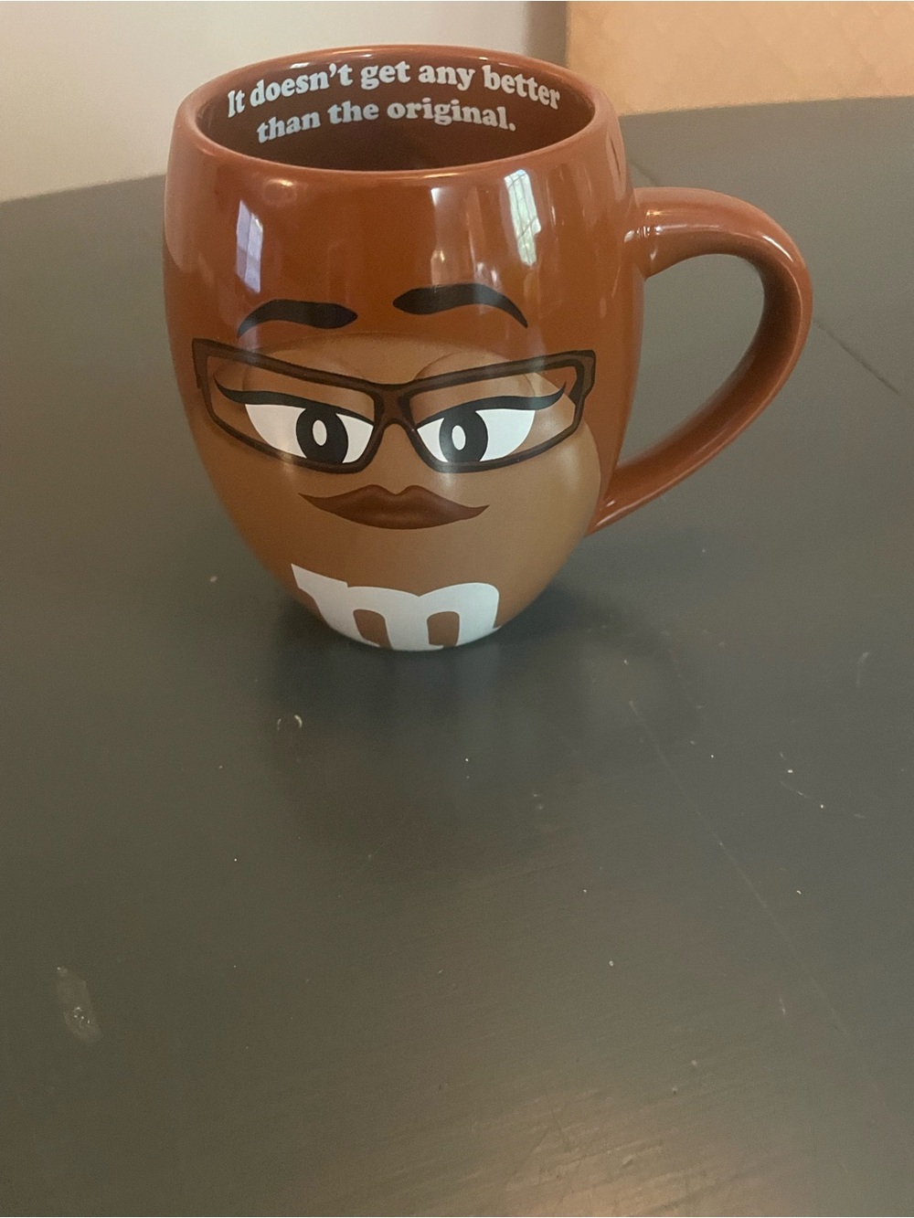 M&M'S Brown Character Mug with Glasses Design